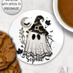19965 personalised witchy ghost coaster 1