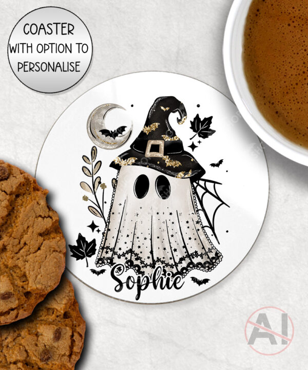 19965 personalised witchy ghost coaster 1
