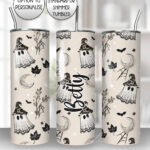 19966 personalised witchy ghost tumbler 1