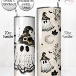 19966 personalised witchy ghost tumbler 2