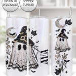 19966 personalised witchy ghost tumbler 3