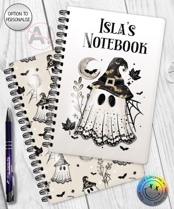 19969 personalised witchy ghost notebook 3