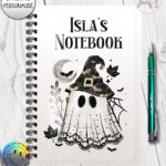 19969 personalised witchy ghost notebook 4