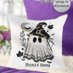 19970 personalised witchy ghost cushion 1