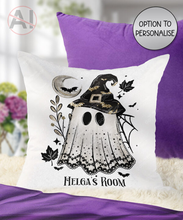 19970 personalised witchy ghost cushion 1