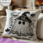 19970 personalised witchy ghost cushion 2