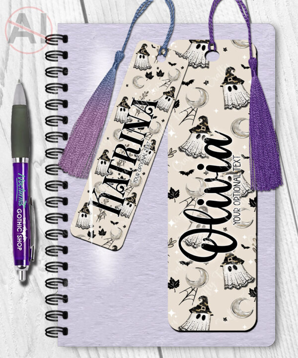 19972 personalised witchy ghost bookmark 2