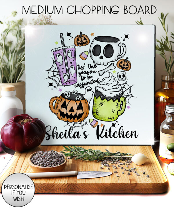 19980 caffeinated spooky season chopping board 1