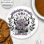19983 book club skull gothic coaster