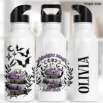 19985 book club skull gothic water bottle 1