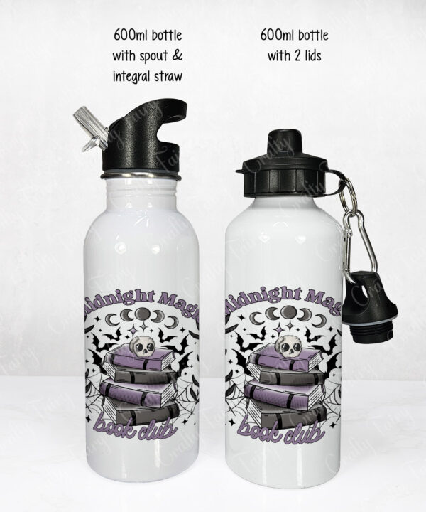 19985 book club skull gothic water bottle 3