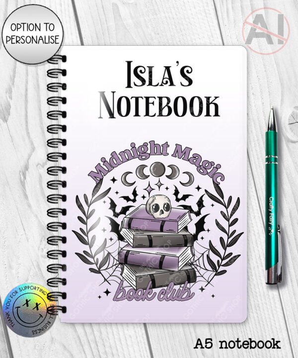 19987 book club skull gothic notebooks 3
