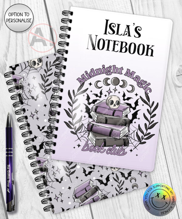19987 book club skull gothic notebooks 4