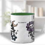 19993 flower skull gothic mug 4