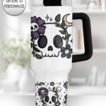 19996 flower skull gothic large tumbler 1