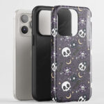 20001 wskull flowers gothic phone case 2