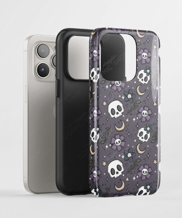 20001 wskull flowers gothic phone case 2