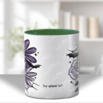 20003 personalised purple flowers bats gothic mug 4