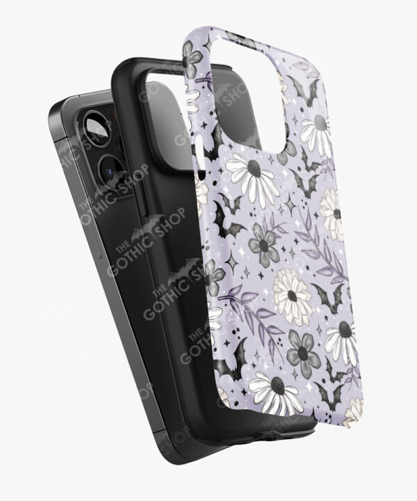 20013 purple flowers bats gothic phone case 1