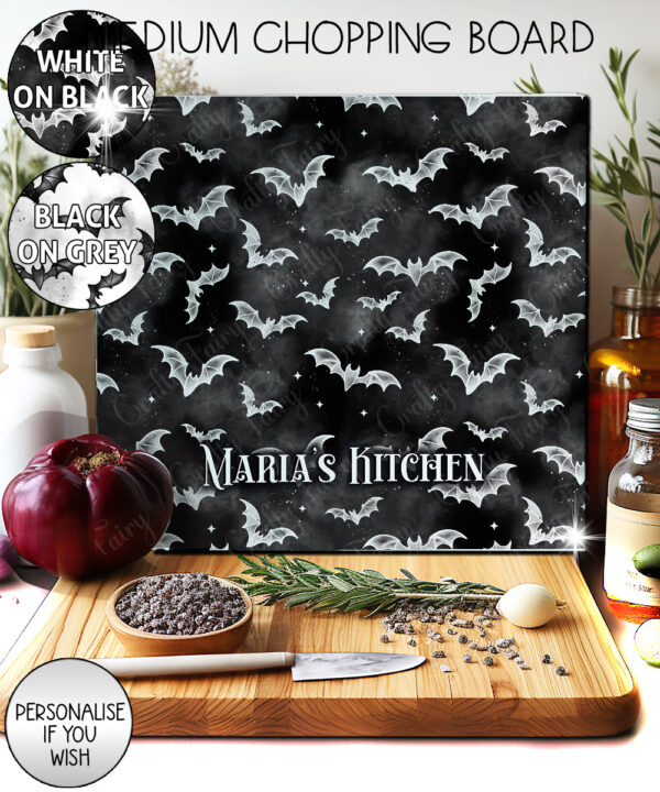 20023 bats gothic chopping board 1