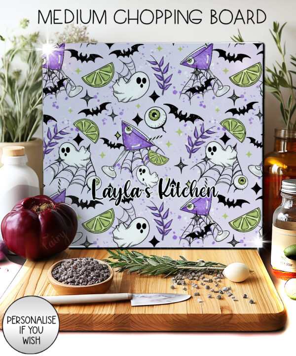 20027 ghosts cocktails personalised chopping board 1