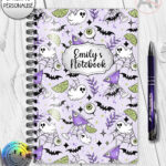 20028 ghosts cocktails personalised spooky notebook 2