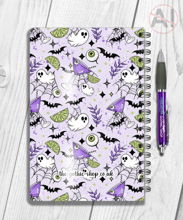 20028 ghosts cocktails personalised spooky notebook 3