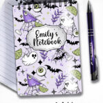 20028 ghosts cocktails personalised spooky notebook 4