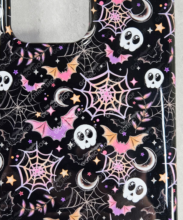 20033 colourful bats gothic phone case 4