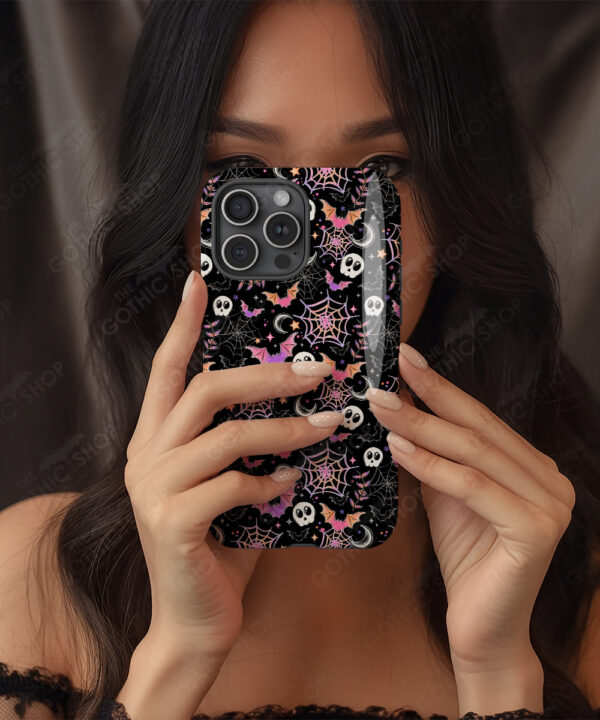 20033 colourful bats gothic phone case 8