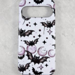 bats & purple moons gothic phone case for iphone samsung pixel