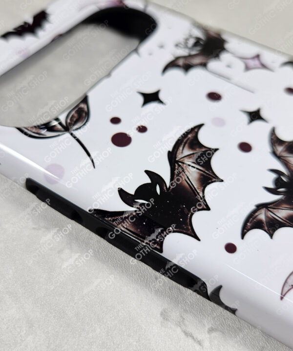 bats & purple moons gothic phone case for iphone samsung pixel