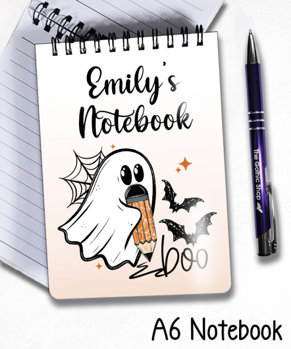 ghosts purple cocktails & lime spooky halloween notebook journal option to personalise (copy)