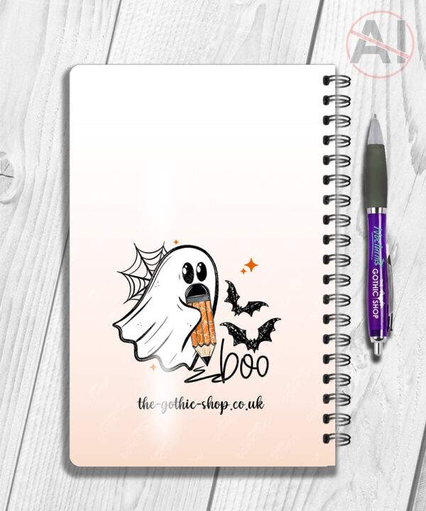 ghosts purple cocktails & lime spooky halloween notebook journal option to personalise (copy)