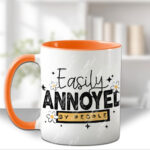 easily annoyed by people mug and/or coaster optional to personalise