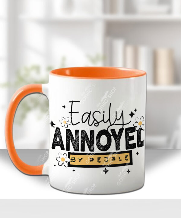 easily annoyed by people mug and/or coaster optional to personalise