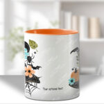 20039 personalised floral witchy hat halloween mug 4