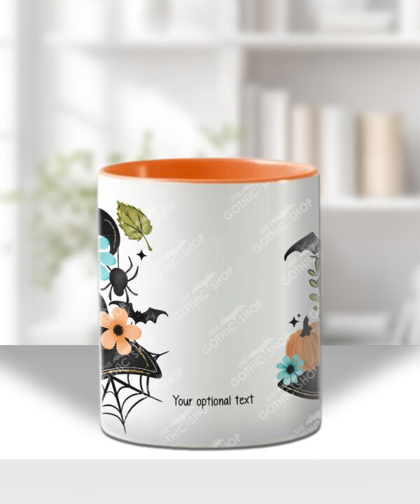 20039 personalised floral witchy hat halloween mug 4
