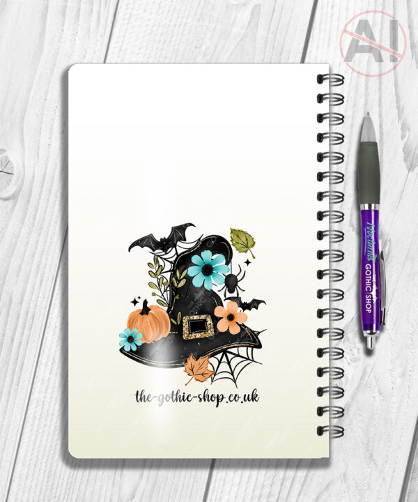 20044 personalised floral witchy hat halloween notebook 4