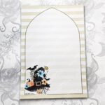 floral witchy hat halloween a5 notepad