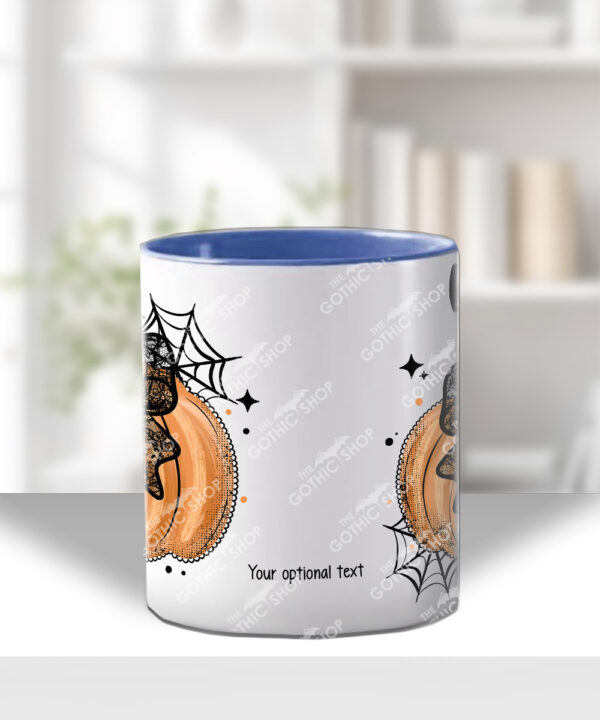 20047 personalised pumpkin lace halloween mug 2