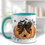 20047 personalised pumpkin lace halloween mug 3