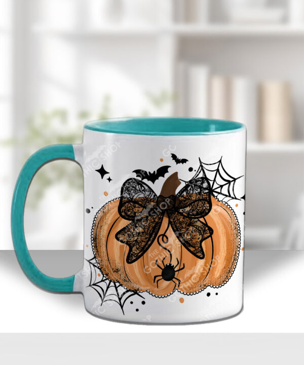 20047 personalised pumpkin lace halloween mug 3