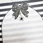 black lace bow & spider gothic a5 notepad