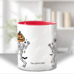 20058 personalised pumpkin skeketons halloween mug 4