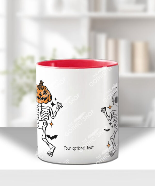 20058 personalised pumpkin skeketons halloween mug 4