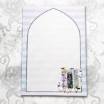ghosts with pencils halloween a5 notepad