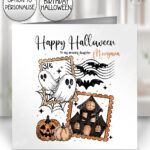20061 personalised halloween stamp card