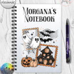 20063 personalised halloween stamp notebook 1