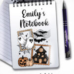 20063 personalised halloween stamp notebook 2